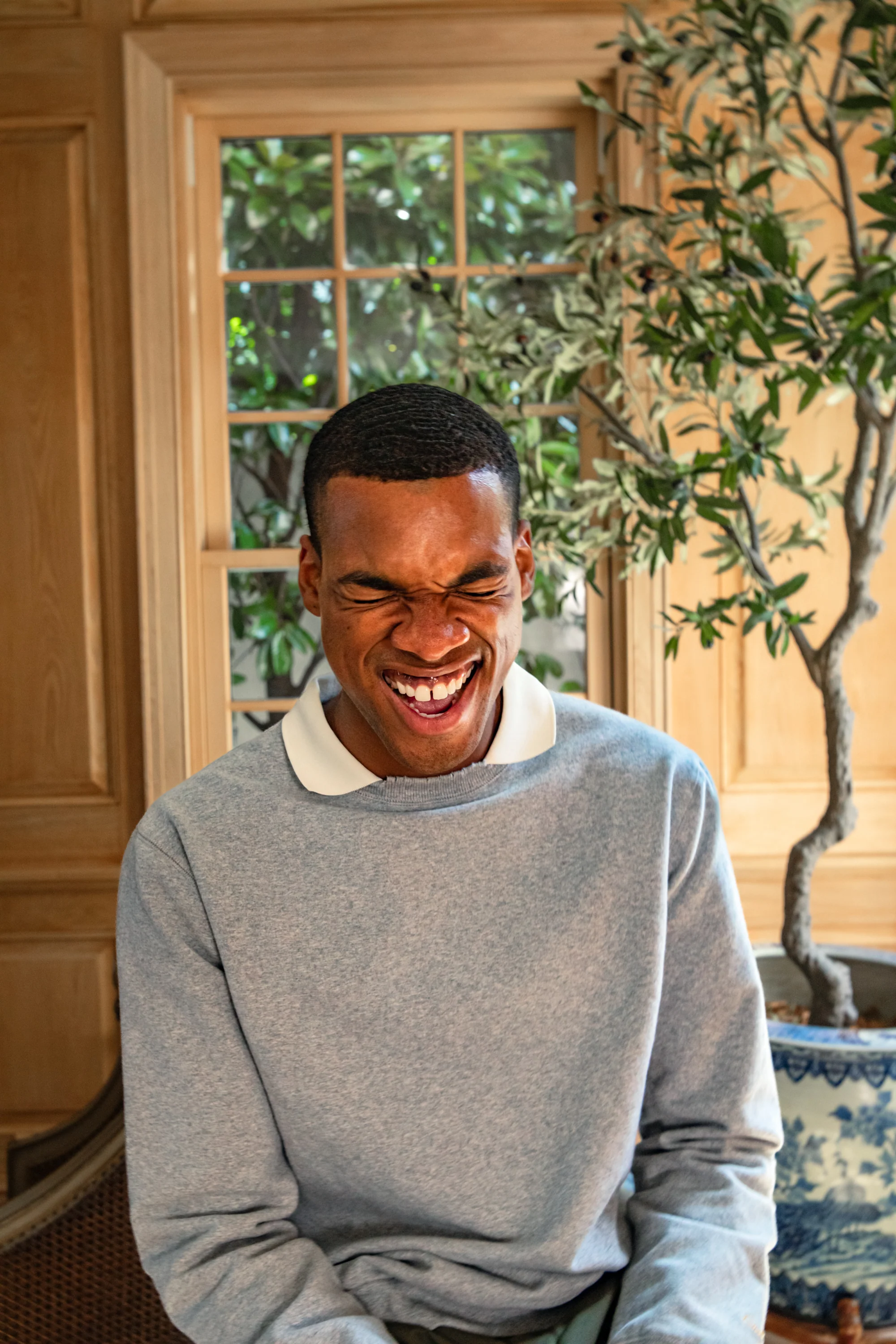 Collared Crewneck Sweatshirt - Image 6