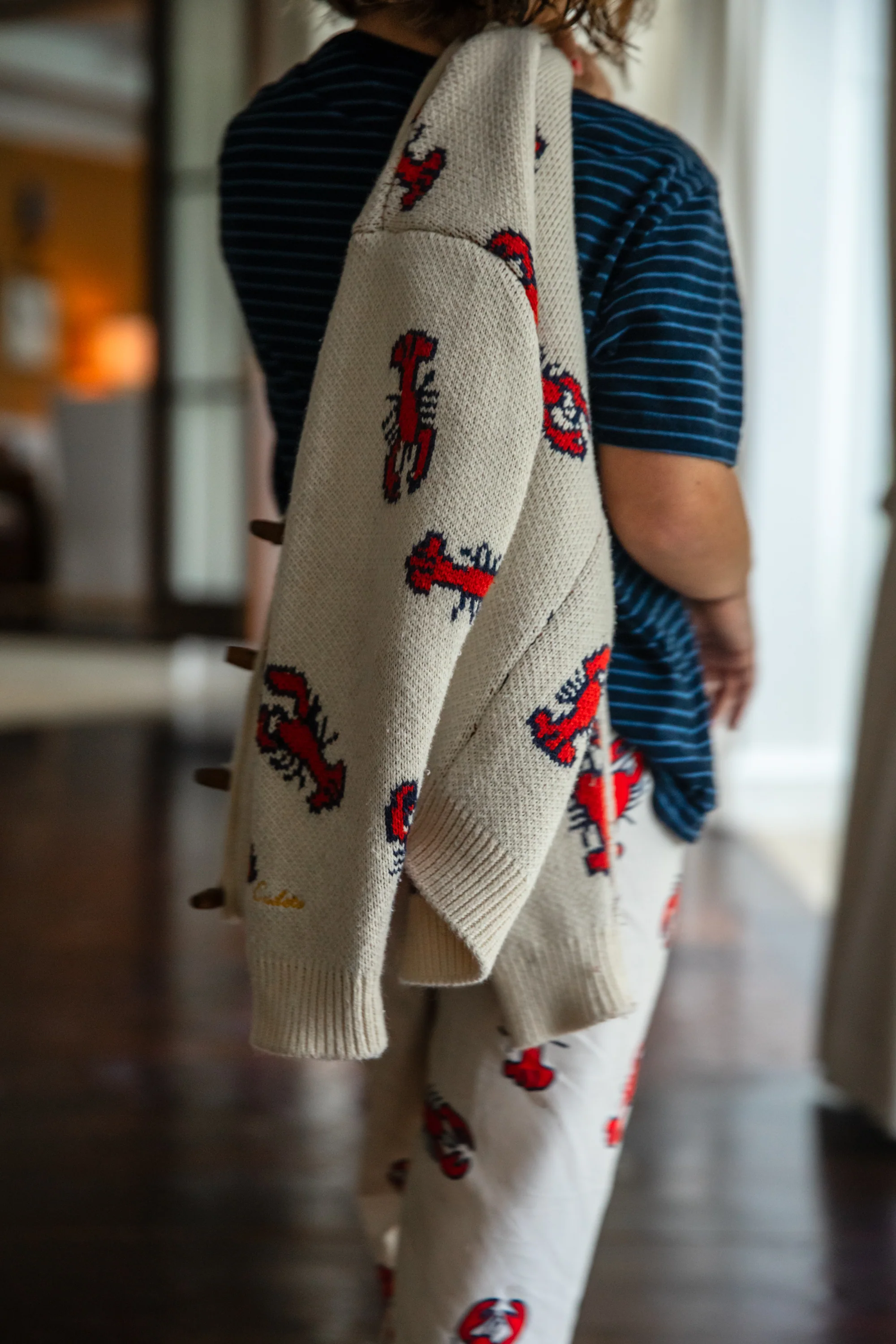 Intarsia Boyfriend Sweater-Jacket - Image 3